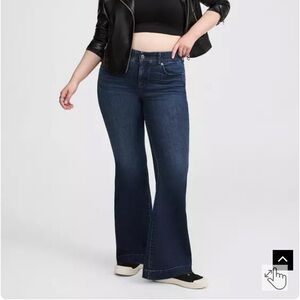 Torrid Bombshell Flare High-Rise Jean size 24 Tall